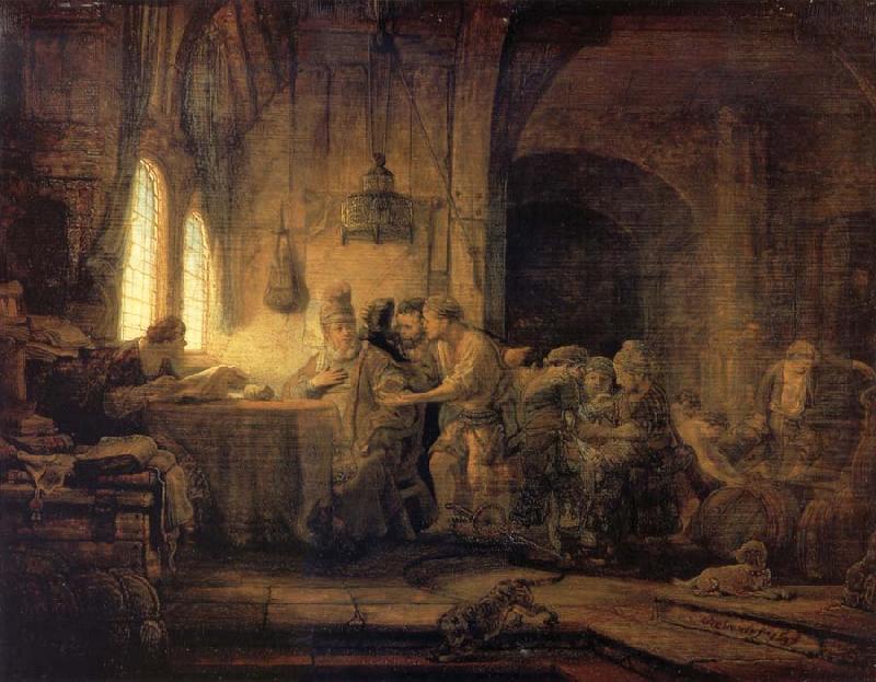 The Parable of The Labourers in the vineyard, REMBRANDT Harmenszoon van Rijn